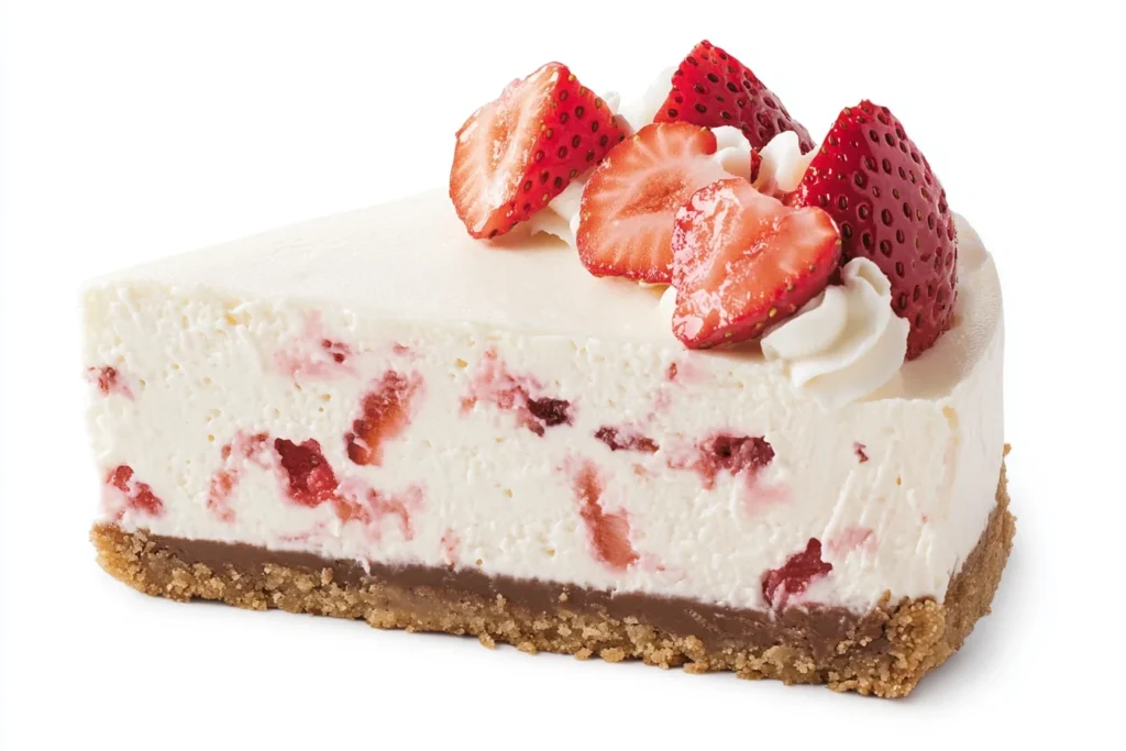 u8635464461 A creamy slice of strawberry cheesecake with a gr c8836c7e 0239 4bf9 a634 de67dc1233a2 3 Does Strawberry Cheesecake Have Protein?
