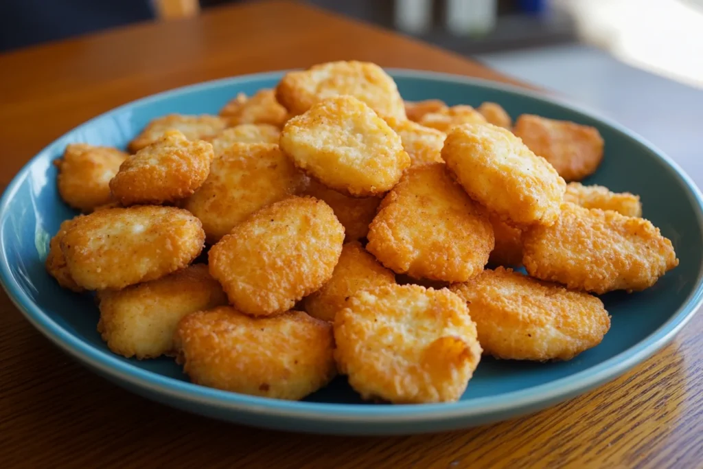 u8635464461 A plate of crispy and juicy chicken nuggets prepa 845f83a6 94f6 4dc9 bc34 72ef68e80b31 3 What Are the Best Air Fryer Settings for Chicken Nuggets?