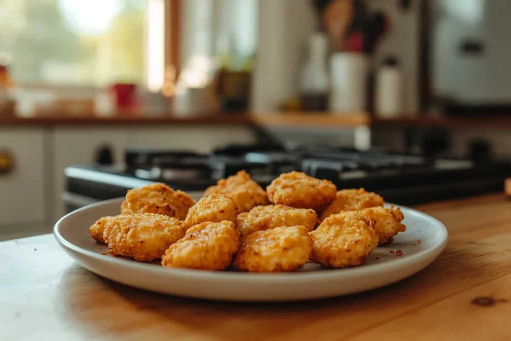 u8635464461 A plate of crispy golden brown chicken nuggets pr dc37ba13 0ad9 4907 8a24 0be8d3a7e70a 2 Why Are My Air Fryer Nuggets Soggy?
