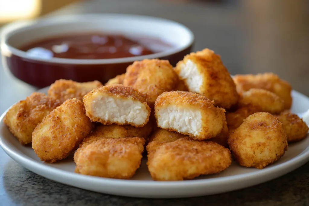 u8635464461 A plate of crispy golden brown chicken nuggets pr dc37ba13 0ad9 4907 8a24 0be8d3a7e70a 3 Why Are My Air Fryer Nuggets Soggy?