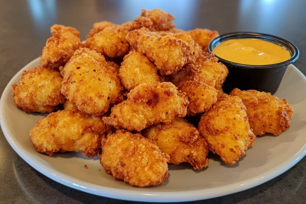 u8635464461 A plate of golden crispy chicken nuggets freshly e55d8d5a 8c2c 4530 b2d0 b273621b34fd 1 Chicken Nuggets Air Fryer Recipe