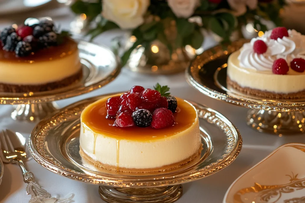 u8635464461 An appetizing display of three types of cheesecak b7d3c84a 0b7c 46d5 b0a0 c28623efaa1e 1 What Are the Three Types of Cheesecake?