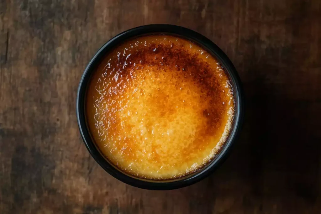 freecompress u8635464461 A close up overhead photo of authentic crme brle 64e5aa17 1909 4832 8424 061fb98b8f37 2 What Is Crème Brûlée Mostly Made Of? A Complete Guide