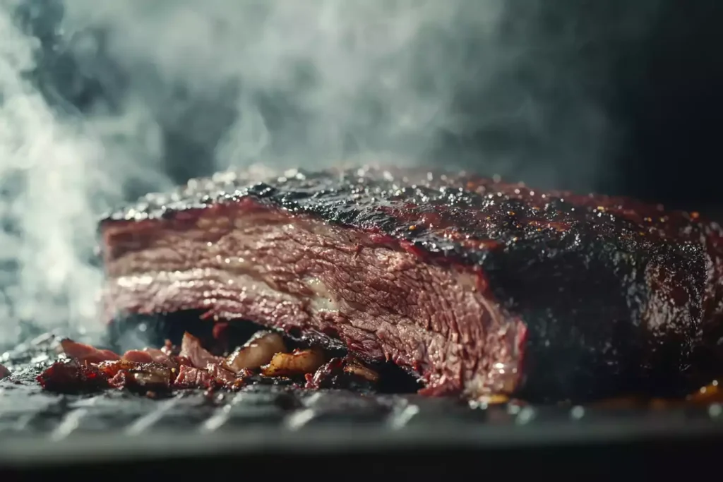 freecompress u8635464461 A high quality image showing a juicy tender brisk 4a750664 90c2 4f3d b21f d1a4b59f73d0 0 What Is the Best Food to Smoke in a Smoker?