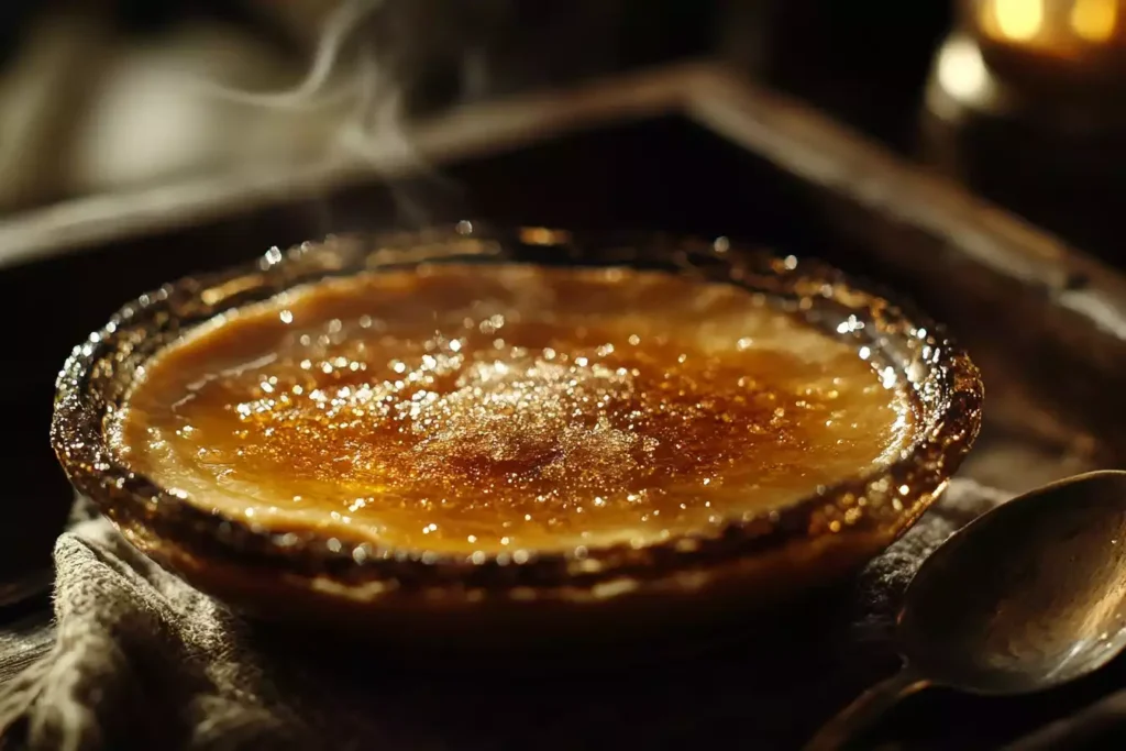 freecompress u8635464461 A luscious crme brle topped with crisp caramelize dd0f8435 cb9b 4638 8cc3 186d2a256ebf 1 What Is the Secret to Crème Brûlée?