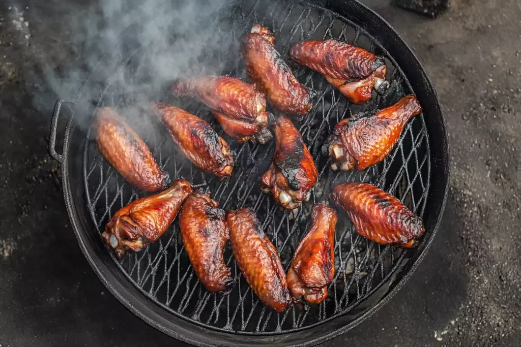 freecompress u8635464461 A top down view of freshly smoked chicken wings c cfdf12e3 c7d3 4cea 9332 3240466cdbe8 0 What can you smoke in 3 hours? Quick & Delicious Options