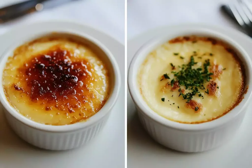 freecompress u8635464461 Crme brle left and custard right highlighting the 127486d3 a1d9 46c4 8fe5 4b8ba4a8f0b2 3 What's the difference between crème brûlée and custard?