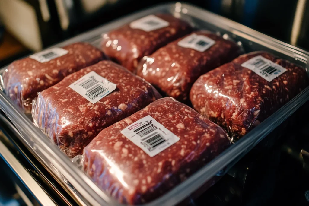u8635464461 A realistic overhead shot of ground beef packages a8a46bec e944 4472 b583 58cba7e636a5 2 Ground Beef Recall: Protecting Your Kitchen and Health