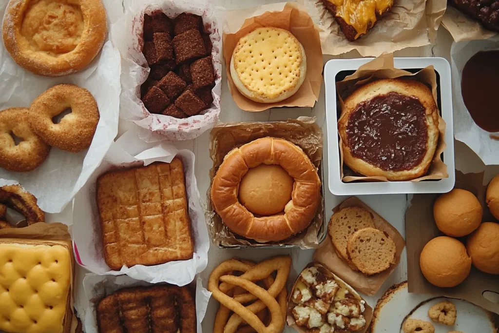 u8635464461 A realistic top down image of various often recal 4b8fff3a 8722 4460 9fd7 da3e680212f2 3 What Food Has Been Recalled The Most?