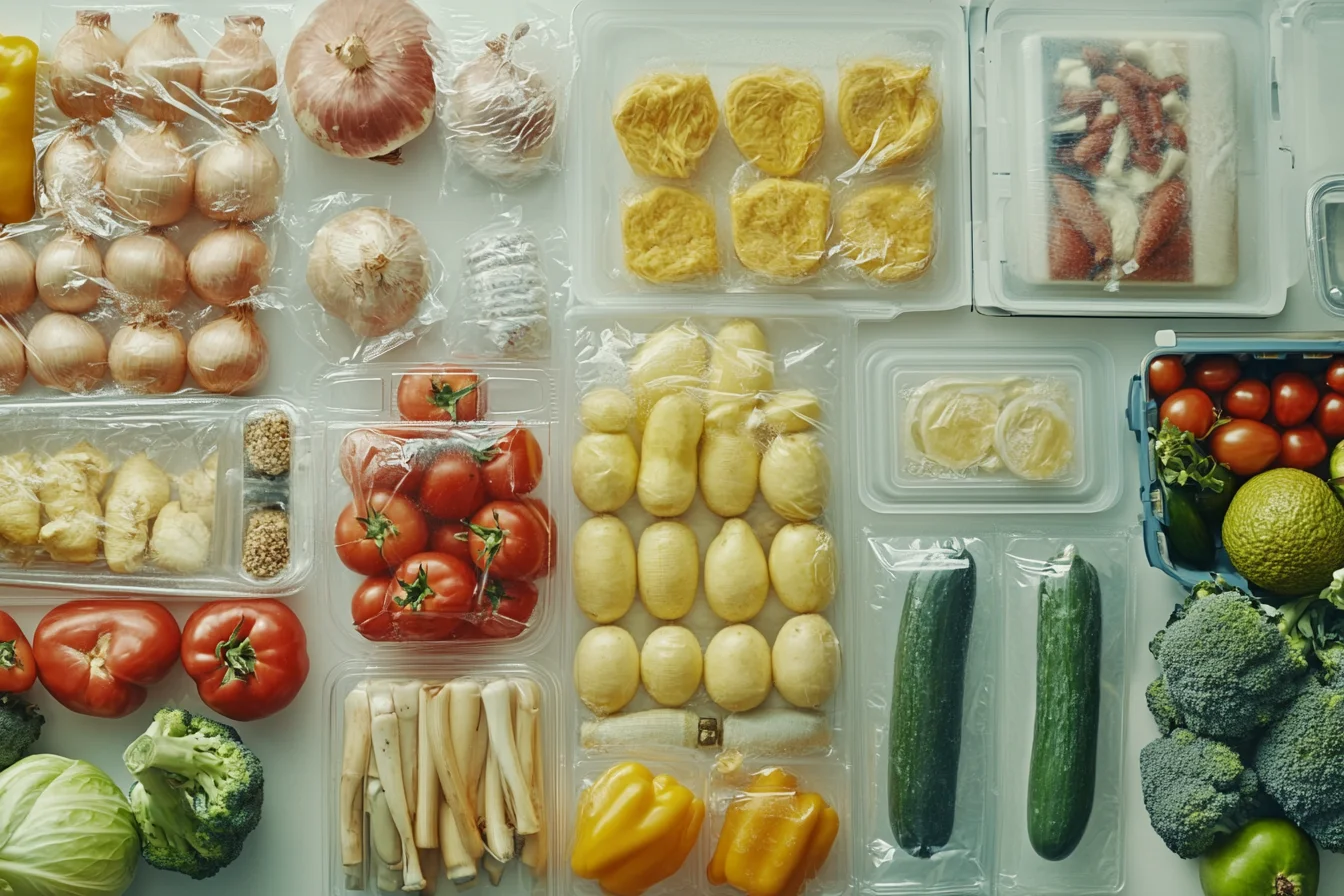 Overhead view of recalled produce on a kitchen counter, What food is recalled right now in 2024?