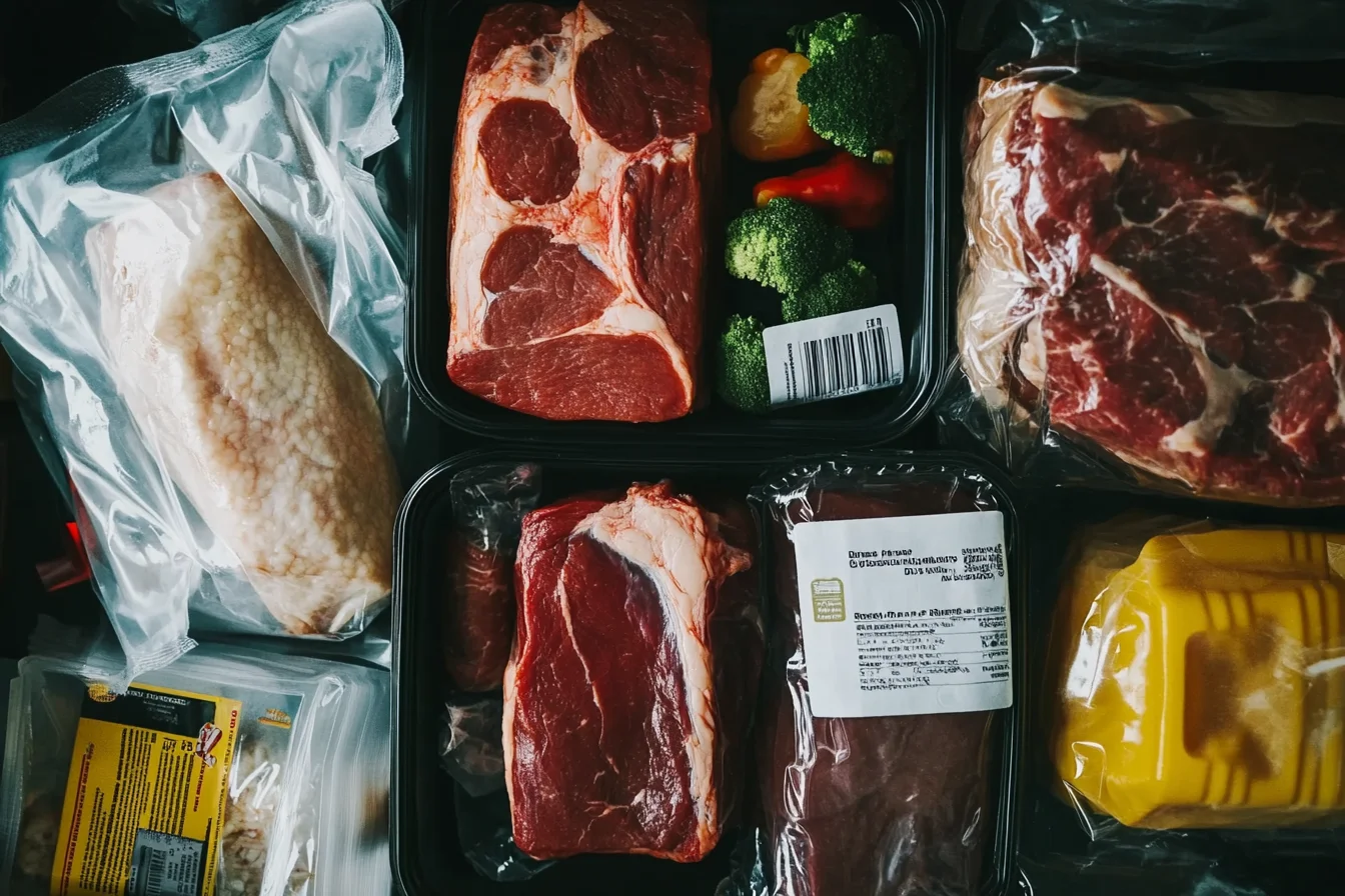 How do I know if my meat was recalled? Packaged meat on a counter
