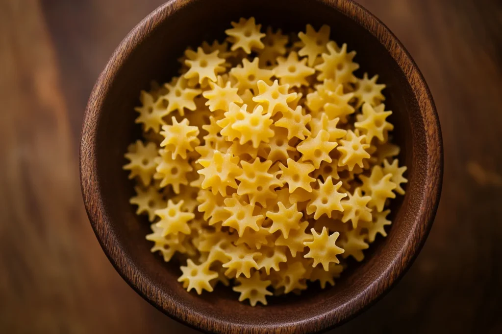 u8635464461 An overhead shot of a bowl filled with star shape 69c4b063 14e1 4a5a 91af 809c5646e0d4 0 What Are the Different Types of Pastina?