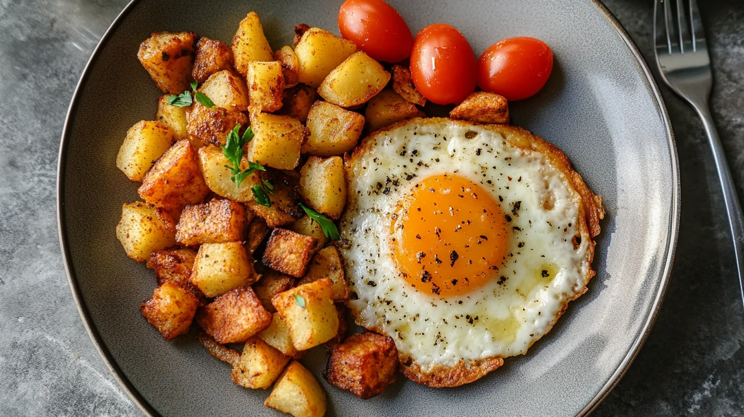 Crispy hashbrowns served on a breakfast plate, Are breakfast hashbrowns gluten-free?