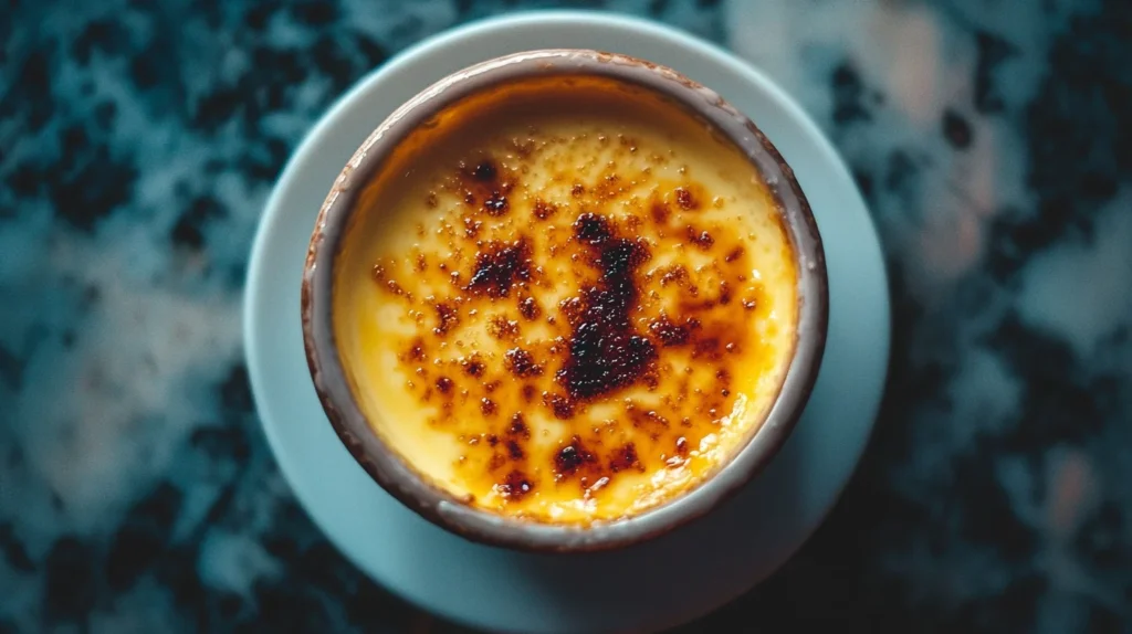 What is the secret to crème brûlée? Classic French custard dessert with caramelized sugar top.