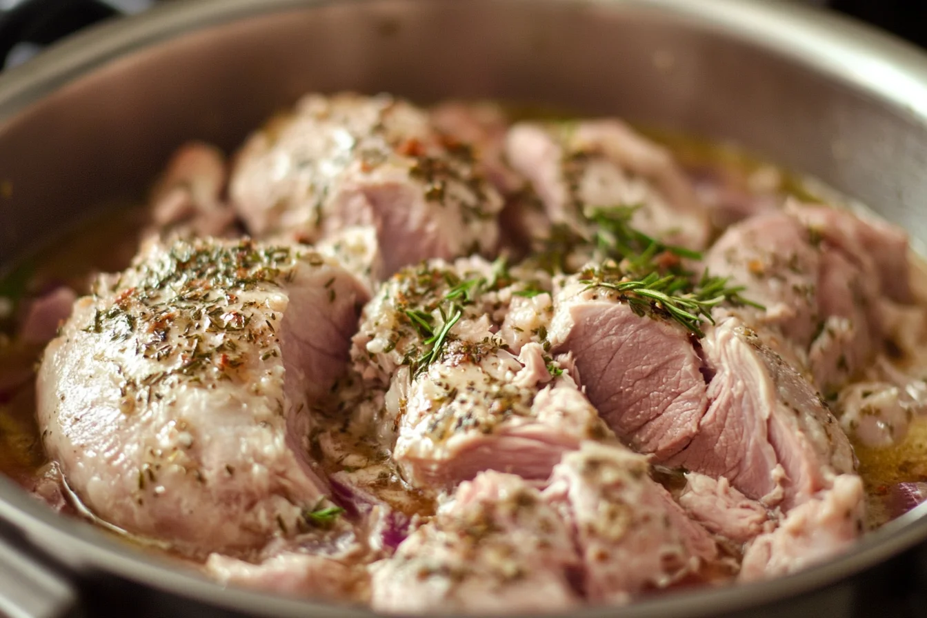 Wild turkey soaking in a buttermilk and herb mixture. What Do You Soak Wild Turkey in Before Cooking?