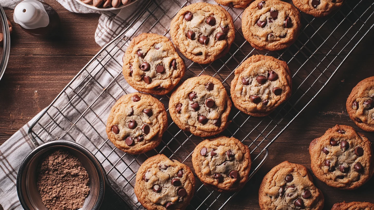 small batch chocolate chip cookies on a baking sheet