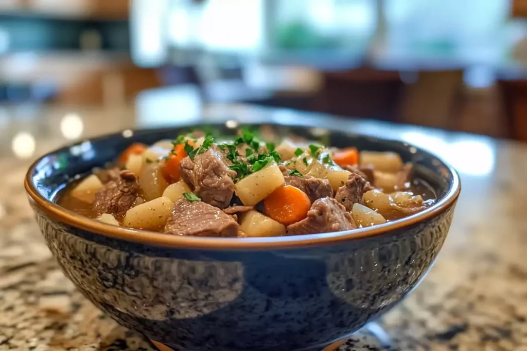 A bowl of traditional beef spleen soup