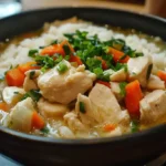 A delicious bowl of chicken soup with rice and carrots. Do You Cook Chicken Before Soup?