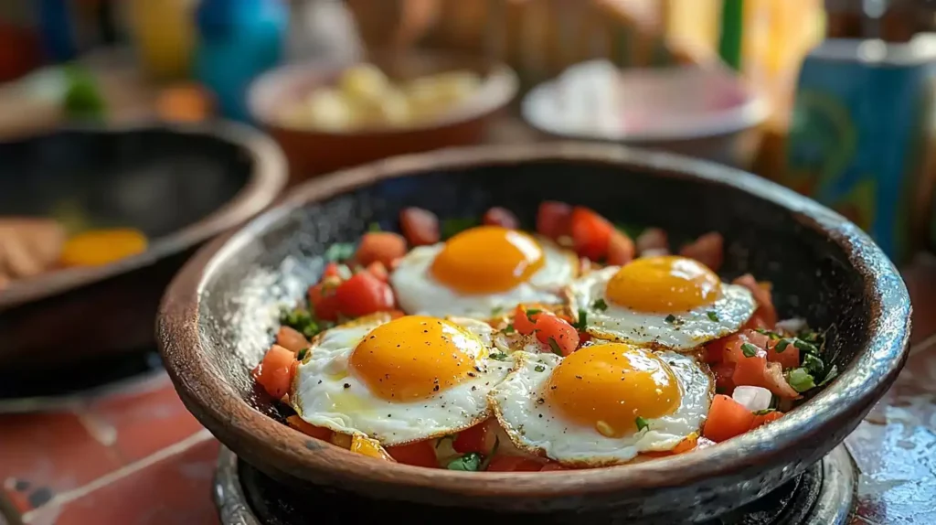 What is a food in Mexico that's popular for breakfast - Huevos Motuleños