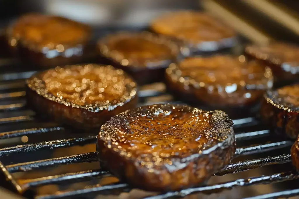 Delicious grilled beef spleen slices with a golden-brown crust.